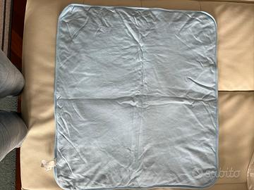 Thun copertina azzurra cotone/poliestere