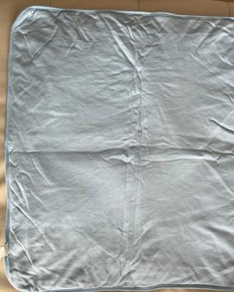 Thun copertina azzurra cotone/poliestere
