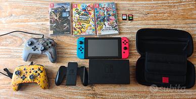 Nintendo switch + 5 giochi e accessori