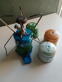 Fornelletto da camping con ricambi -
