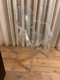 Sedia Kartell trasparente