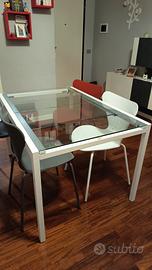 tavolo allungabile in vetro