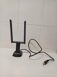 Adattatore WiFi per PC 2 Antenne Dual Band 2.4G/5G