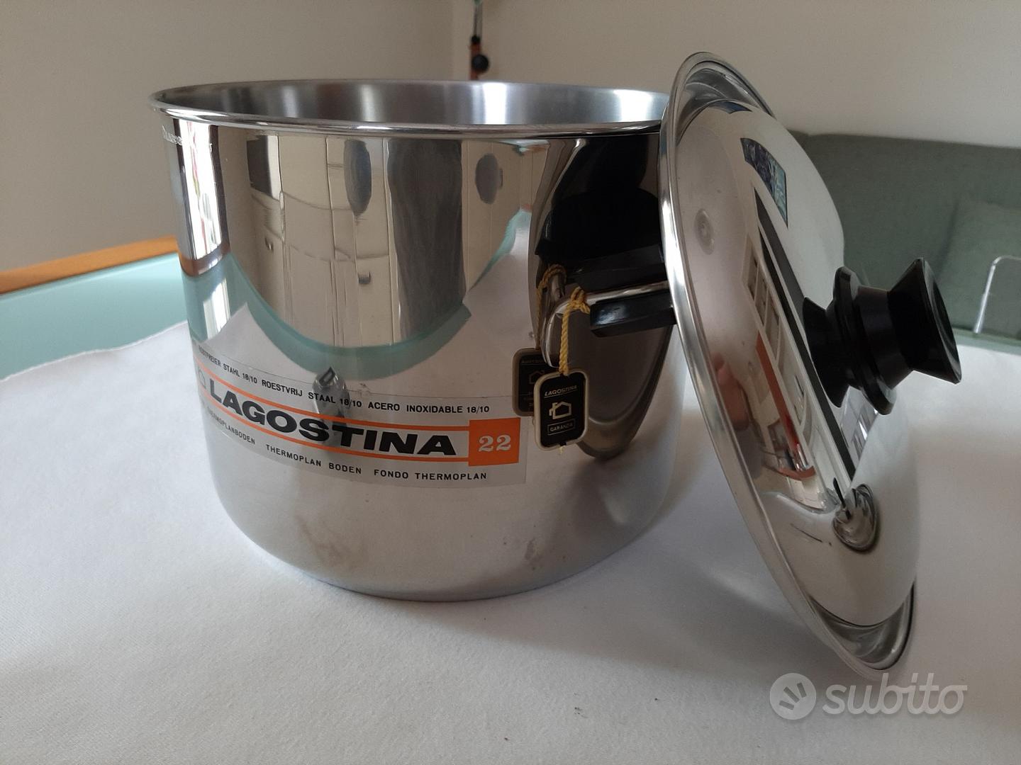 Coperchio Lagostina Gioiosa In Acciaio Inox 18/10 Con Maniglia Bakelite - Diametro 18cm - Foto 2