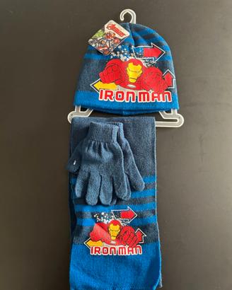 Cappello sciarpa e guanti Marvel Avengers Ironman