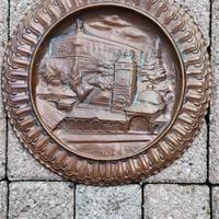 Piatto in rame con Castello di Udine.