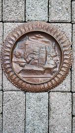 Piatto in rame con Castello di Udine.