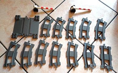Lego Duplo Lotto Binari Rotaie Treno + sbarre