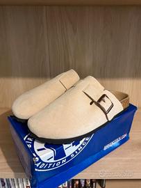 Birkenstock Boston Suede Beige 39 Nuove
