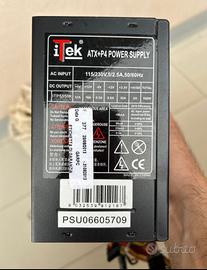 Alimentatore pc fisso ATX+P4POWER SUPPLY 550w