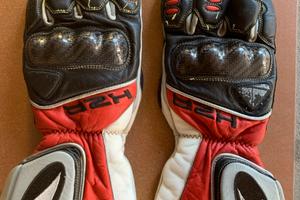 Guanti AXO moto taglia L bianco nero rosso