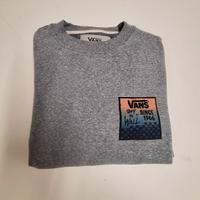 Felpa VANS girocollo grigia con stampe