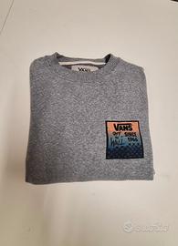 Felpa VANS girocollo grigia con stampe