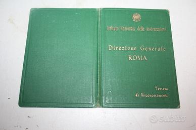 TESSERA istituto nazionale assicurazioni
