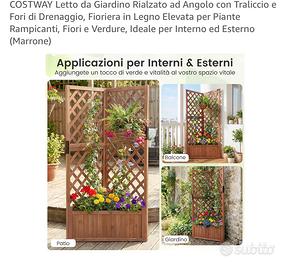 Fioriera in Legno NUOVO