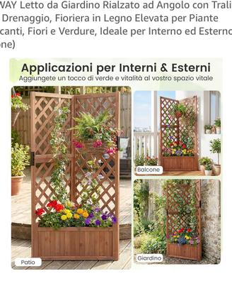 Fioriera in Legno NUOVO