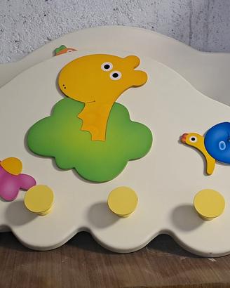 attaccapanni cameretta bimbi giraffa azur