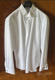 Camicia elegante bianca per papillon da Uomo