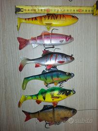 esche artificiali LUCCIO SILURO BLACK BASS