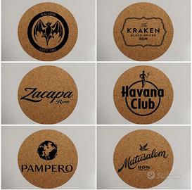 Set 6 sottobicchieri selezione Rum