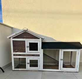 Gabbia in legno per conigli o gatti