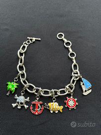 Bracciale a maglie con charms estivi smaltati