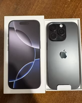 Apple Iphone 16 pro 256 gb black in garanzia