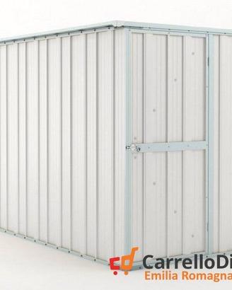 deposito attrezzi giardino 175x307cm 5,4mq bianco