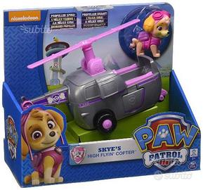 Paw patrol skye elicottero razzo con personaggio