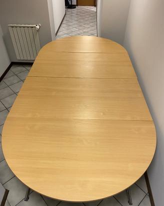 Tavolo ufficio componibile e 6 sedie