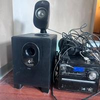 Impianto audio con casse