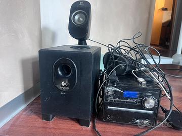 Impianto audio con casse