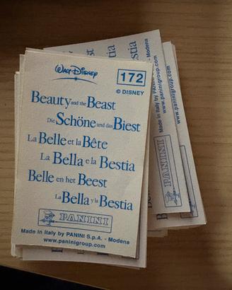 Mancolista "La bella e la bestia" 1992 - Panini