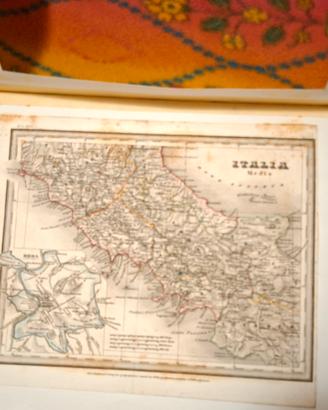Antica Mappa "Italia Media" - Incisione Originale 