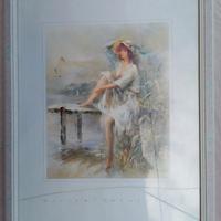 quadretto con cornice in legno 