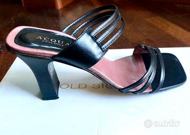 Sandali in pelle neri