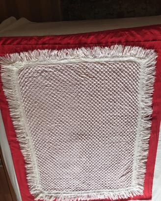 Copertina da culla, con frangia vintage