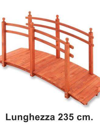 Ponticello in legno per esterno ponte da giardino