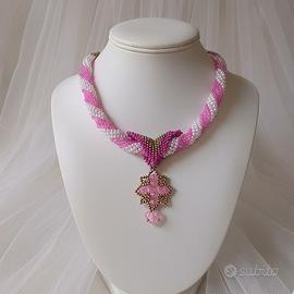 Collana Vintage Croce Araldica Pendente Anni40look