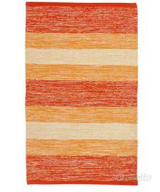 Tappeto 100% cotone Bagno Cucina Arancio 50x80 cm