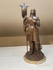 Statua Jeanne d'Arc - Bronzo Scuola Francese