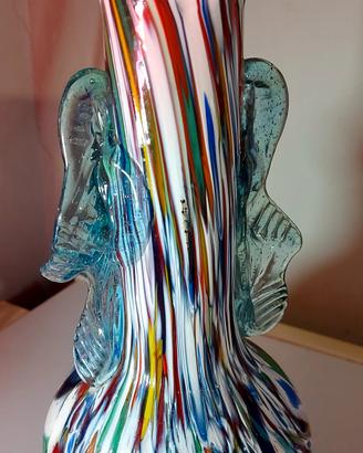 Vaso Murano Fratelli Toso Vintage Anni '70 - Vetro