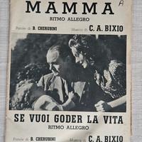 vecchio spartito Musicale - Vintage - Mamma