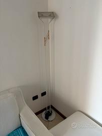 Lampada Piantana Vintage bianco e ottone anche Led