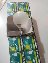 70 Lampadine  60W E14 Sfera Opaca / Smerigliata
