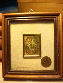 quadretto con foglia d oro francese