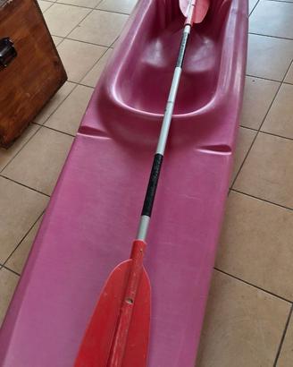 canoa in poliuretano mod Tahiti uno con pagaia