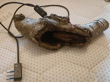 lampada in legno di betulla