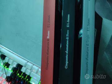 libri 50 sfumature di nero,grigio e rosso