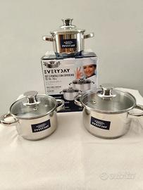 Batteria di pentole Aciaio Inox